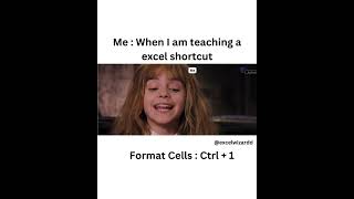 Teaching Excel shortcuts can feel like…excelwizardd [upl. by Hgielsel841]