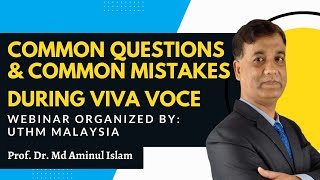 Common Questions and Common Mistakes During VIVA VOCE SESSION Useful Tips To Overcome Them [upl. by Augie]