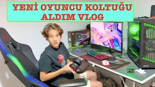 Yeni Işıklı Oyuncu Koltuğu ve Kulaklık Aldım Vlog HÜSO [upl. by Ahtenak]