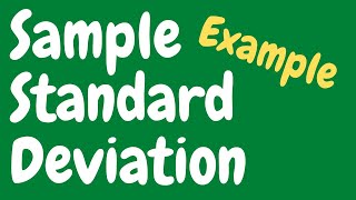 Sample Standard Deviation Explained  Formula Example amp Calculator  High School Math  College [upl. by Brockwell]