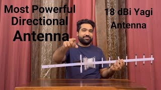 Yagi Antenna 18 dBi  High Gain Directional Antenna  Most Powerful Yagi Antenna [upl. by Valry548]