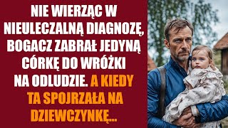 Nie wierząc w nieuleczalną diagnozę bogacz zabrał jedyną córkę do wróżki w odludzie A kiedy ta [upl. by Yatnoj]