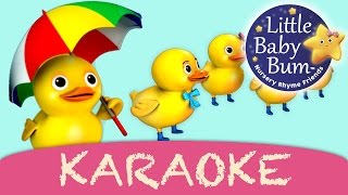 Five Little Ducks  Karaoke Version With Lyrics HD from LittleBabyBum [upl. by Atte879]