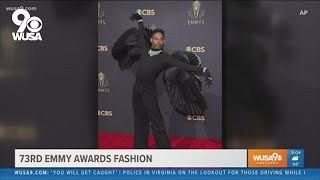 73rd Emmy Awards fashion recap with fashionista Michelle DiMarco [upl. by Arral]