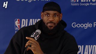 LeBron James talks Game 5 Loss vs Nuggets Postgame Interview 🎤 [upl. by Cybil]