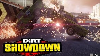 DiRT Showdown Banger Racing Crashes [upl. by Gwenny]