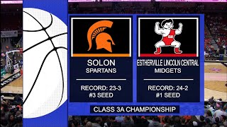 Class 3A  Estherville Lincoln Central Midgets vs Solon Spartans [upl. by Tomchay500]