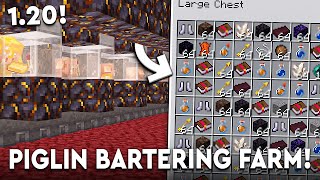 Minecraft BEST Piglin Bartering Farm 121  CHEAP  21000 PER HOUR [upl. by Kubetz515]