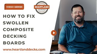 How to Fix Swollen Composite Decking Boards [upl. by Hosbein608]