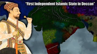 The First Independent Islamic State in Deccan  Bahmani Sultanate  Deccan Sultanates [upl. by Ezarra]