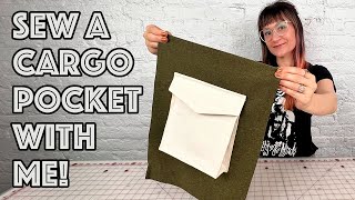 Cargo Pocket Sewing Tutorial With Sewing Pattern [upl. by Bryant]