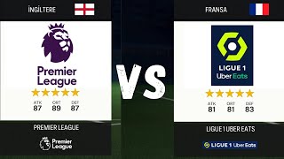 PREMİER LİG VS LİGUE 1 MAÇ SİMÜLASYONU  EA FC 24  TAKIM KAPIŞTIRMA eafc24 fifa futbol fifa24 [upl. by Sommers655]