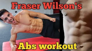 I Tried Fraser Wilsons ABS WORKOUT  FraserWilsonFit WorkoutWithHari [upl. by Eissej]