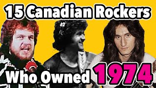 15 Canadian Musicians Who Owned Canada in 1974 [upl. by Ialokin]