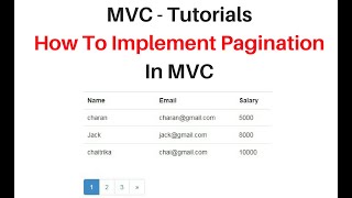 aspnet mvc 5 search and paging using PagedListMvc Ver 45 [upl. by Attalie317]