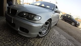 BMW E46 320D brutal loud straight pipe exhaust sound 2 [upl. by Esemaj]