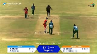 Live Cricket  Africa Cup T20 Finals 2023  Kenya vs Sierra Leone  Match 3 [upl. by Palumbo]