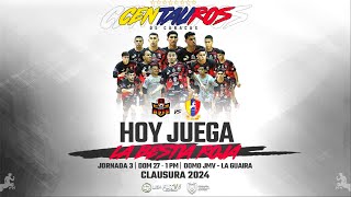 LIGA FUTVE FUTSAL 1  TORNEO CLAUSURA  JORNADA 3 I P2  CENTAUROS DE CARACAS vs ESTACIÓN  ENVIVO [upl. by Eluk]