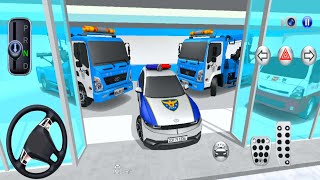 New SUV Police Cars Washing Parking in City driving 3D Driving Class 2024 Android Gameplay [upl. by Akiram]