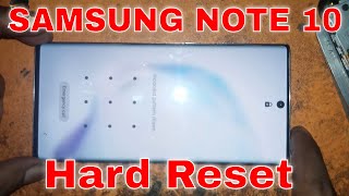 samsung note 10 hard reset HARD RESET Samsung Galaxy Note 10 amp 10 Plus [upl. by Weidner573]