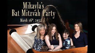 Mikaylas Bat Mitzvah Party  March 16th 2024 [upl. by Czarra]