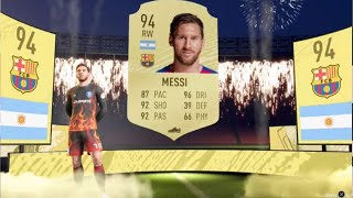 MESSI PULL 94 MESSI PACKED  FIFA 20 PACK OPENING [upl. by Jamill]