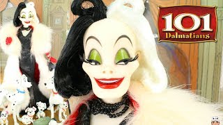 DISNEY  Cruella De Vil Pongo Perdita amp PUPPIES Doll Review LIMITED EDITION  101 Dalmatians [upl. by Tala27]