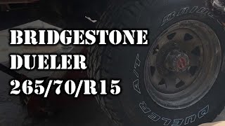 Bridgestone Dueler AT 26570R15 on Toyota Hilux LN109 [upl. by Idmann]