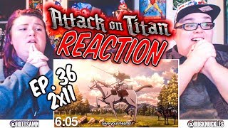 Attack on Titan Episode 36 2x11 quotCharge REACTION [upl. by Eceinal]