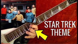 STAR TREK Theme 1960s TV Show   Guitar Lesson [upl. by Lawford]