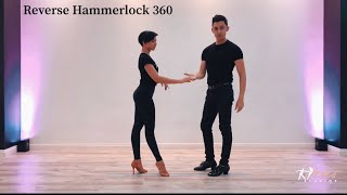 Salsa Tutorial 360 Reverse HammerLock Easy 360 Nery Garcia amp Serena Cuevas [upl. by Glogau]