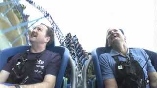 Manta at SeaWorld San Diego Onride with John Reilly and Robert Niles [upl. by Mahala]