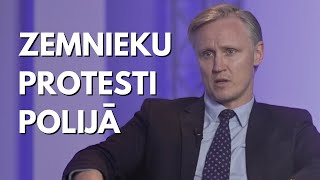 RKols par zemnieku protestiem Polijā [upl. by Alekat]