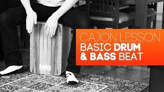 Basic Drum amp Bass Cajon Beat Lesson [upl. by Feinberg]