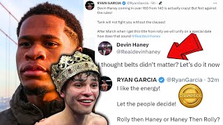 Ryan Garcia Warns Devin Haney Gervonta Wont Accept Weight Haney BLASTS Tank [upl. by Seabrook]