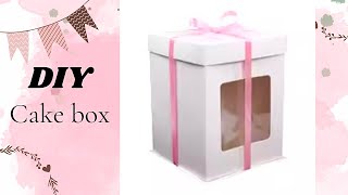 DIY Cake box ideas  Easy Cake Box making at home [upl. by Aleta550]