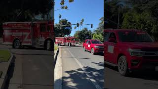 Riverside City Fire Department color guard and units veteransday2024 Downtown Riverside [upl. by Oshinski]