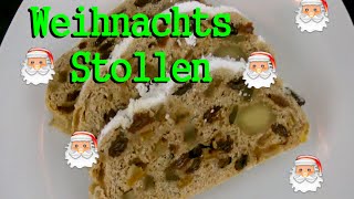 Weihnachtsstollen Christstollen Weihnachtsgebäck  Rezept [upl. by Irrehc447]