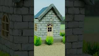 Construct a charming mini house using sturdy granite blocks vfuho diy shorts shortsvideo [upl. by Ainoz]