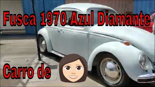 Fusca 1970 Azul Diamante Farol Olho de Boi Cal look By Vinny Garage [upl. by Hsakiv]