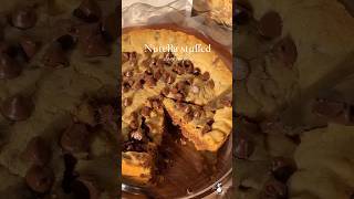 Nutella cookie pie recipeshorts viral trending baking food nutella asmr yummy recipe tasty [upl. by Aneerbas]