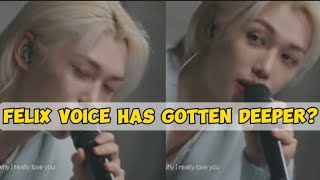 Stray Kids Felix deep voice amazes Netizens [upl. by Anielram586]