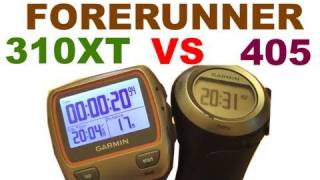 Garmin Forerunner 310 vs 405  410  Compare Review [upl. by Monafo786]