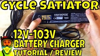 Cycle Satiator • Complete Tutorial Review • Programmable Universal Battery Charger 12v to 103v [upl. by Arno]