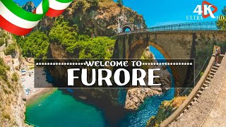 FURORE BEACH 4K DRONE FOOTAGEULTRA HDBeautiful UHD Italy Landscape Footage w Peaceful relax music [upl. by Adelpho779]