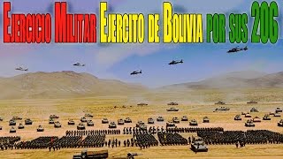 Ejército Boliviano Muestra Capacidad de Combate en su 206 Aniversario [upl. by Leifer]