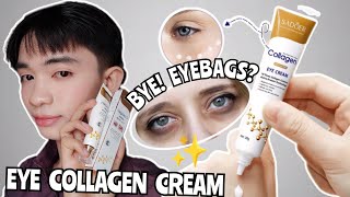 PAANO MAWALA ANG EYEBAGS EYE CREAM COLLAGEN REVIEW eyebags remover effective eyebag remover✨ [upl. by Schreibe]