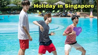 BTS Play water game in singapore  Hindi dubbing [upl. by Kabab]