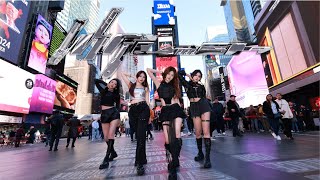 KPOP IN PUBLIC  ONE TAKE AESPA 에스파  ‘Whiplash’ DANCE COVER  TIMES SQUARE [upl. by Anetsirk638]