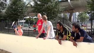 Beachvolleybal toernooi voor bedrijven op heilig WK zand [upl. by Nnylannej326]